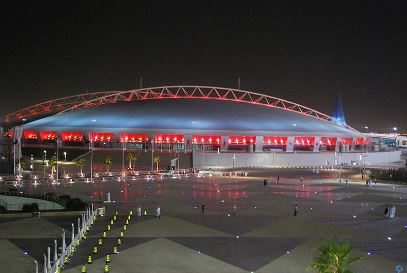 Estadio de Al Khalifa, en Doha. Imagen: daly3d abd. Fuente: Al Khalifa Stadium Doha/Flickr.