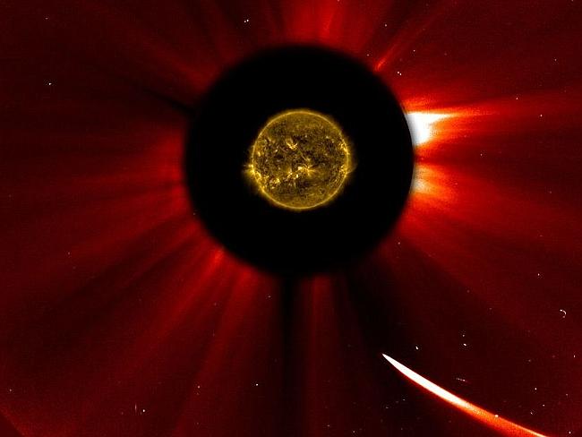 El cometa ISON se acerca al Sol. Fuente: NASA.