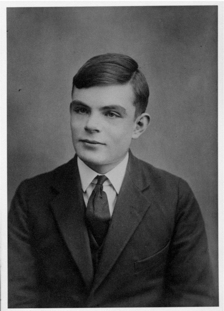 Alan Turing a los 16 años de edad. Fuente: The Turing digital archive.