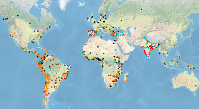 El Atlas Global de Justicia Ambiental, a fecha de hoy. Fuente: EJAtlas.