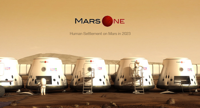 Recreación de una colonia humana en Marte. Fuente: Mars One.
