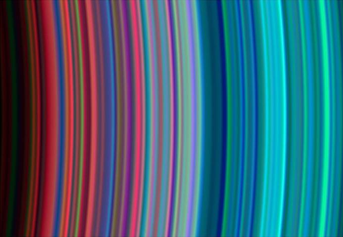 Los anillos de Saturno. Fuente: NASA/JPL/Universidad de Colorado.