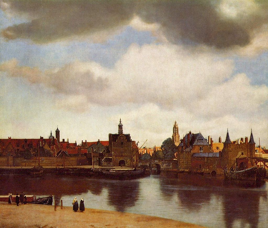 Vista de Delft, de Vermeer. Fuente: Wikipedia.