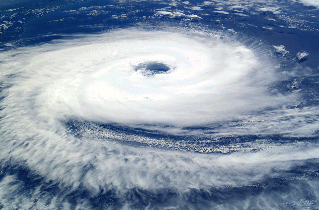 Ciclón visto desde la Estación Espacial Internacional en 2004. Imagen: NASA. Fuente: Wikipedia.