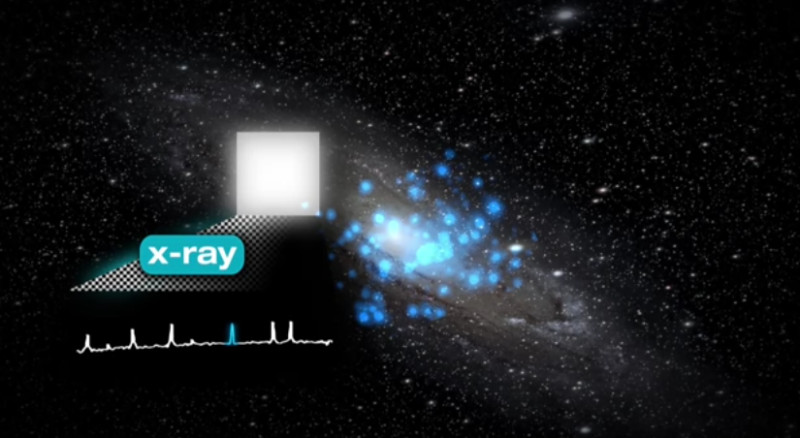 Las posibles señales de materia oscura han aparecido en emisiones de rayos X. Fuente: EPFL.