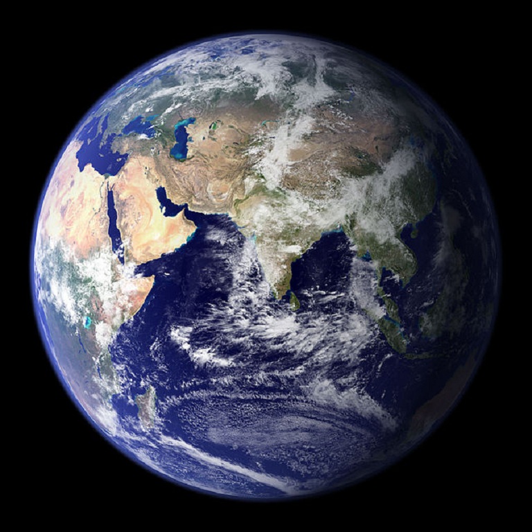 Foto de la Tierra tomada por la NASA. Fuente: NASA.