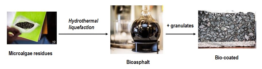Proceso para la producción de bioasfalto a partir de microalgas. © les films du cercle rouge. Fuente: AlphaGalileo.