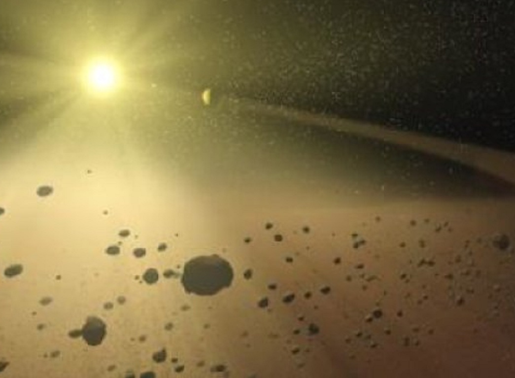 Los asteroides se formaron capturando cóndrulos mediante la fuerza gravitatoria. Fuente: NASA/JPL-Caltech.