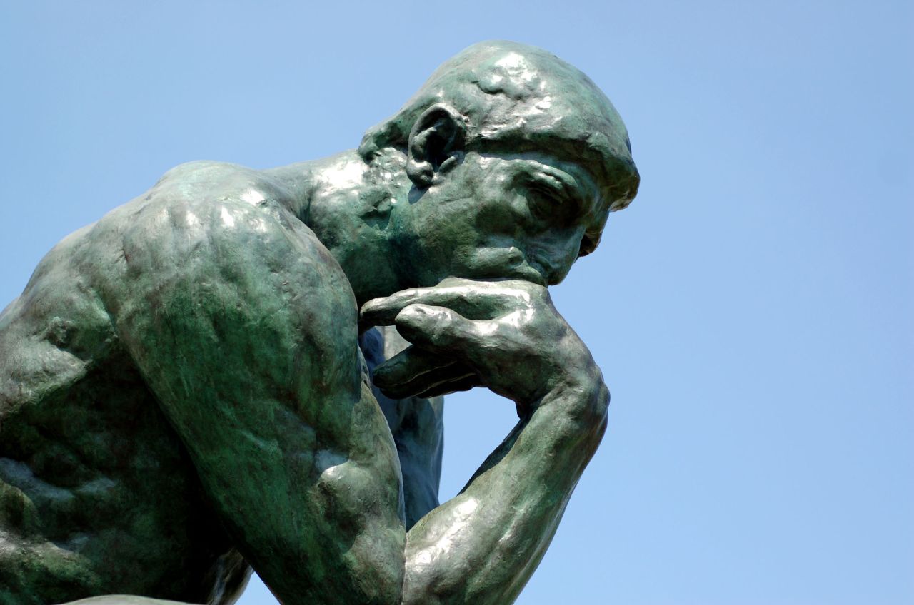 'El pensador', de Rodin. Imagen: Brian Hillegas. Fuente: Flickr.