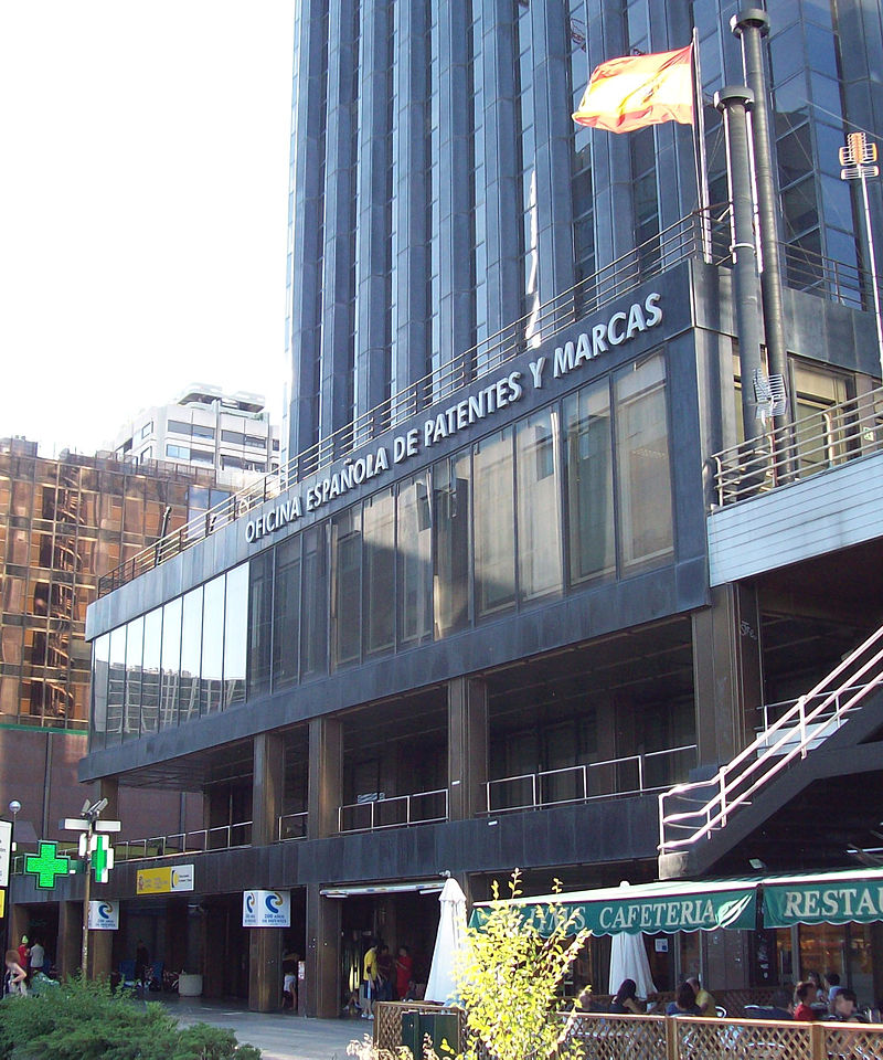 Sede de la Oficina Española de Patentes y Marcas, en Madrid. Imagen: Luis García. Fuente: Wikipedia.
