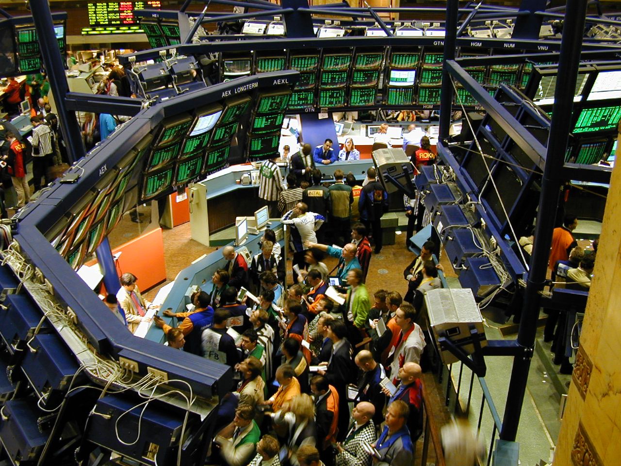 'Traders' en la Bolsa. Imagen: Petrick2008. Fuente: Flickr.