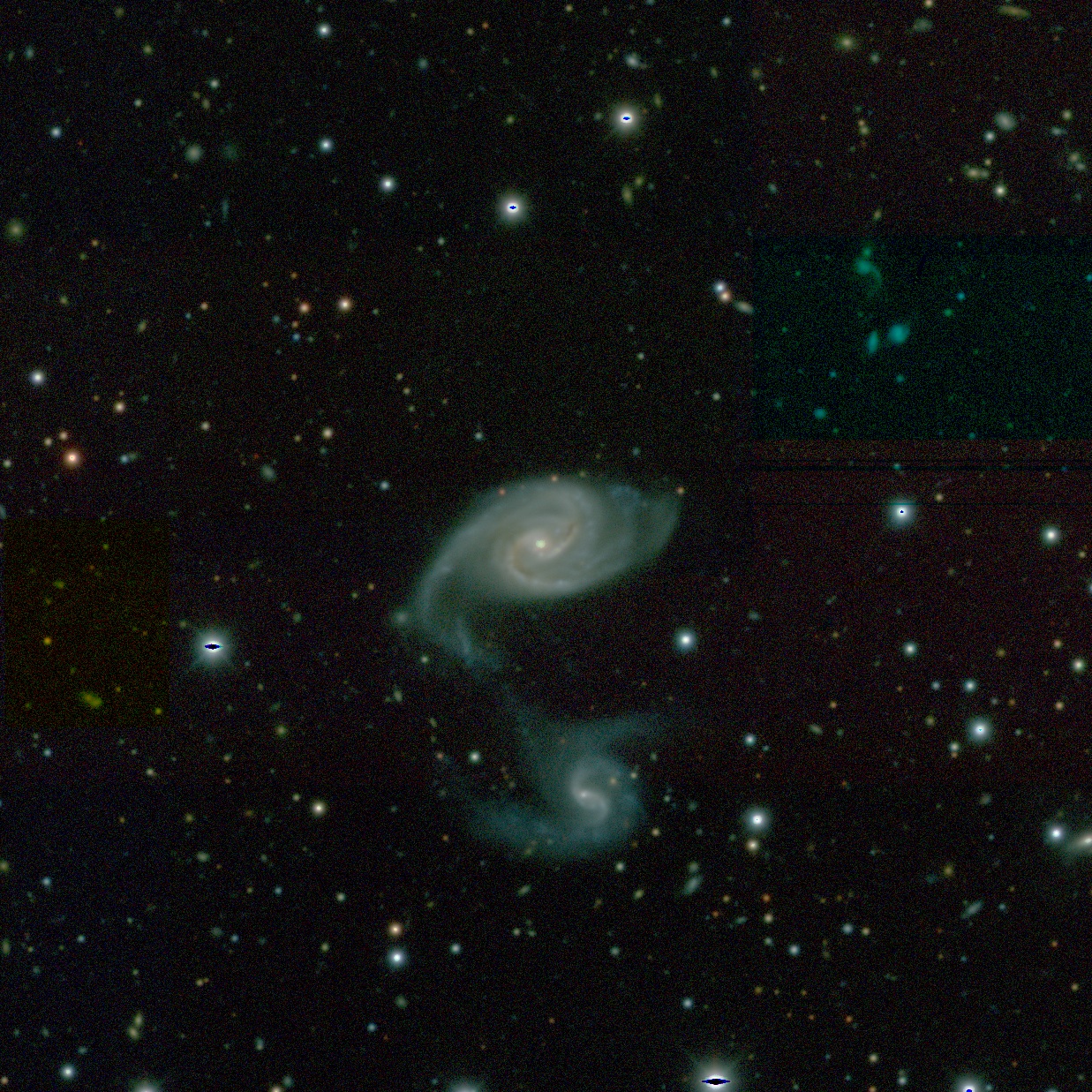 Imagen de DeCAM, la Cámara de Energía Oscura, obtenida con el Telescopio Blanco. Fuente: Sondeo Celeste de Energía Oscura.