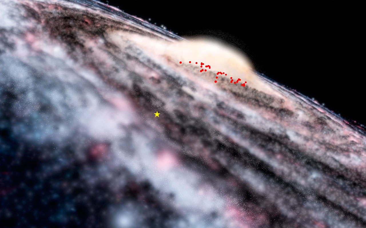 VISTA descubre un componente oculto de la Vía Láctea. Fuente: ESO.