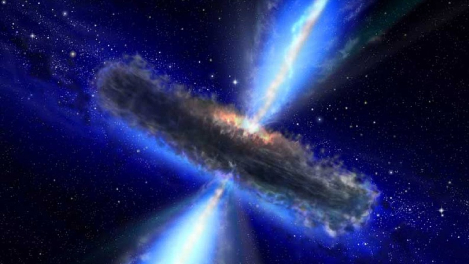 Una galaxia activa. Fuente: ESA, NASA, AVO, Paolo Padovani