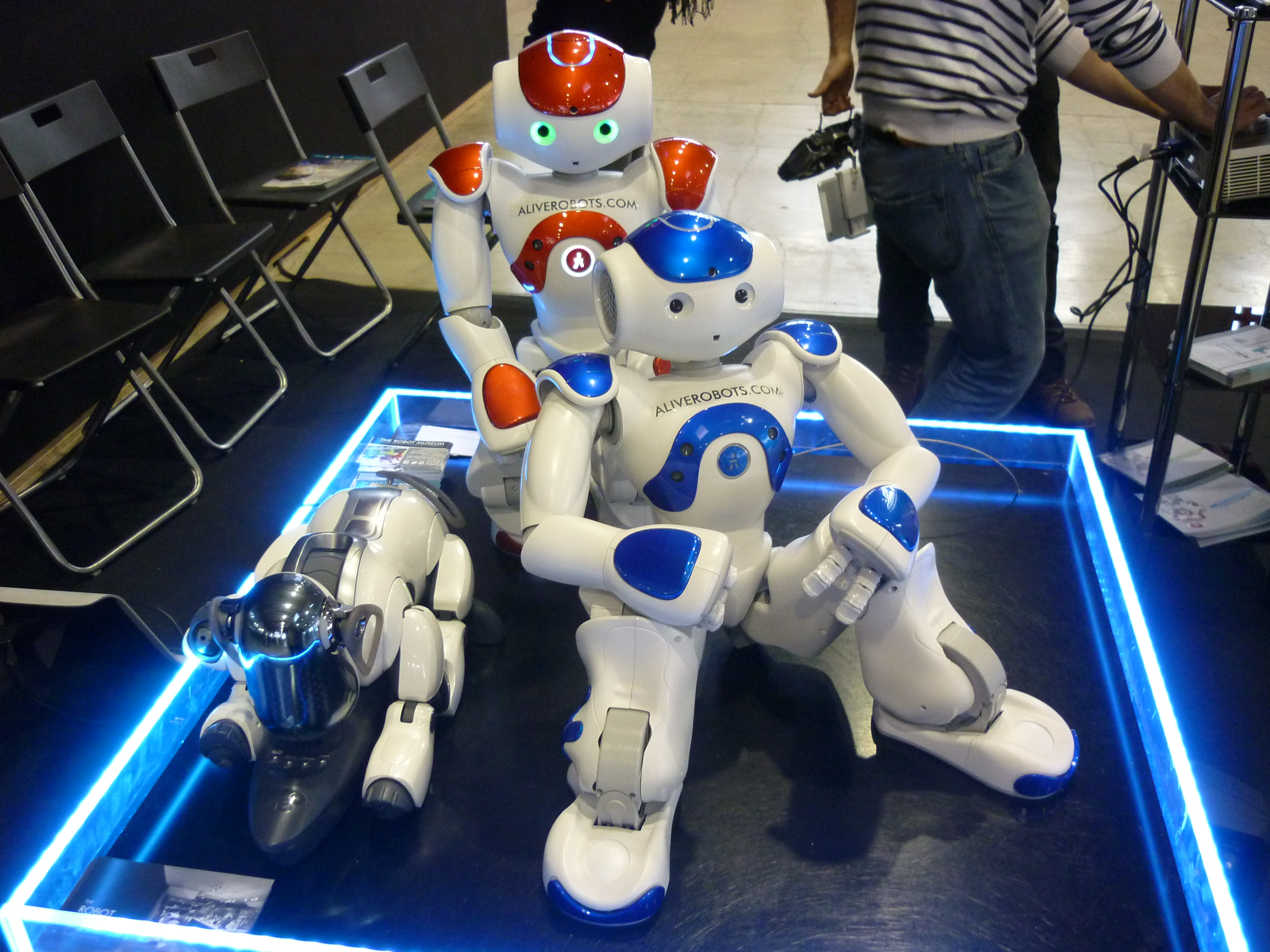 Robots Nao, uno de los modelos más populares en el mundo. Imagen: C. G. A.