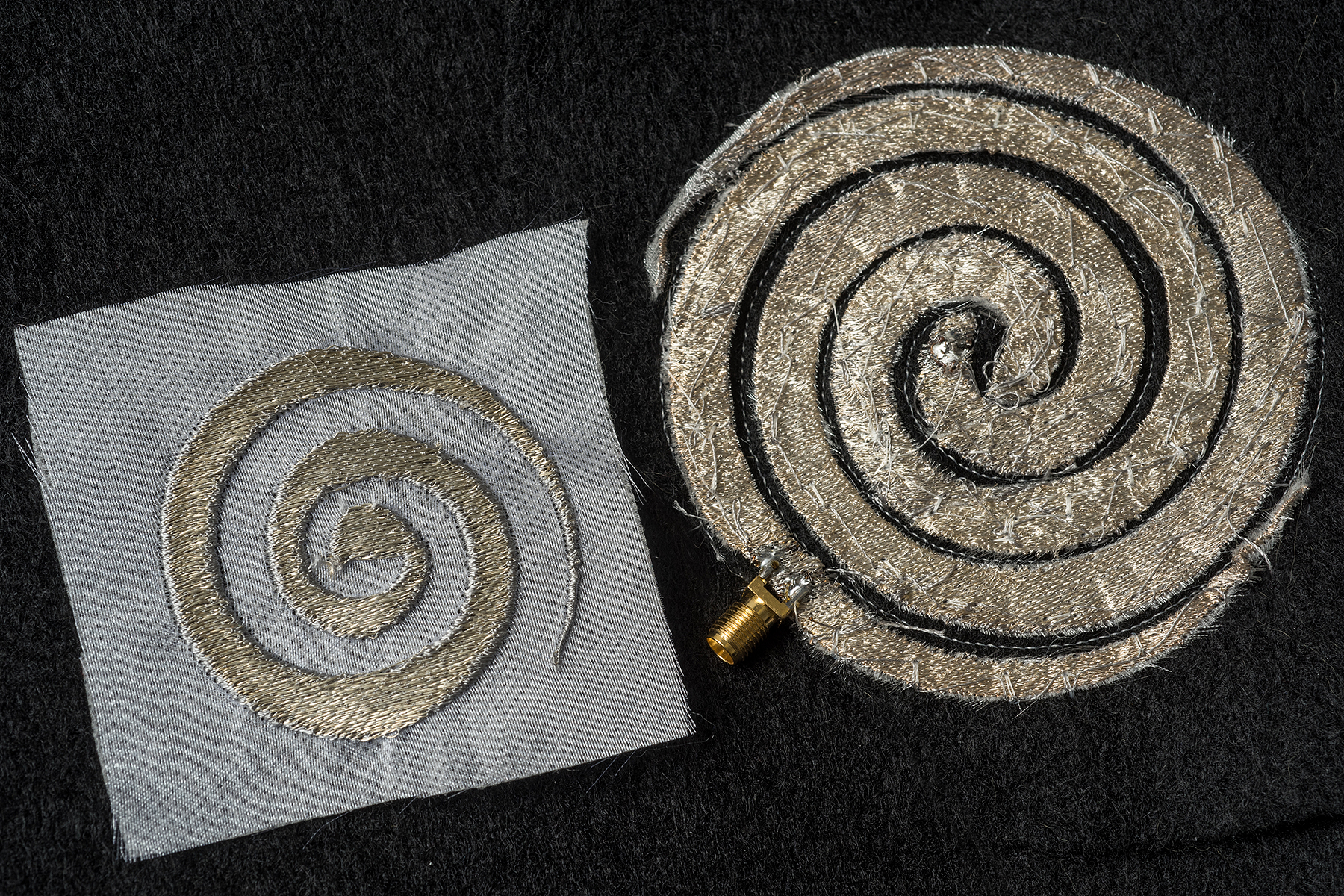 Algunos de los bordados de la OSU. Imagen: Jo McCulty. Fuente: OSU.