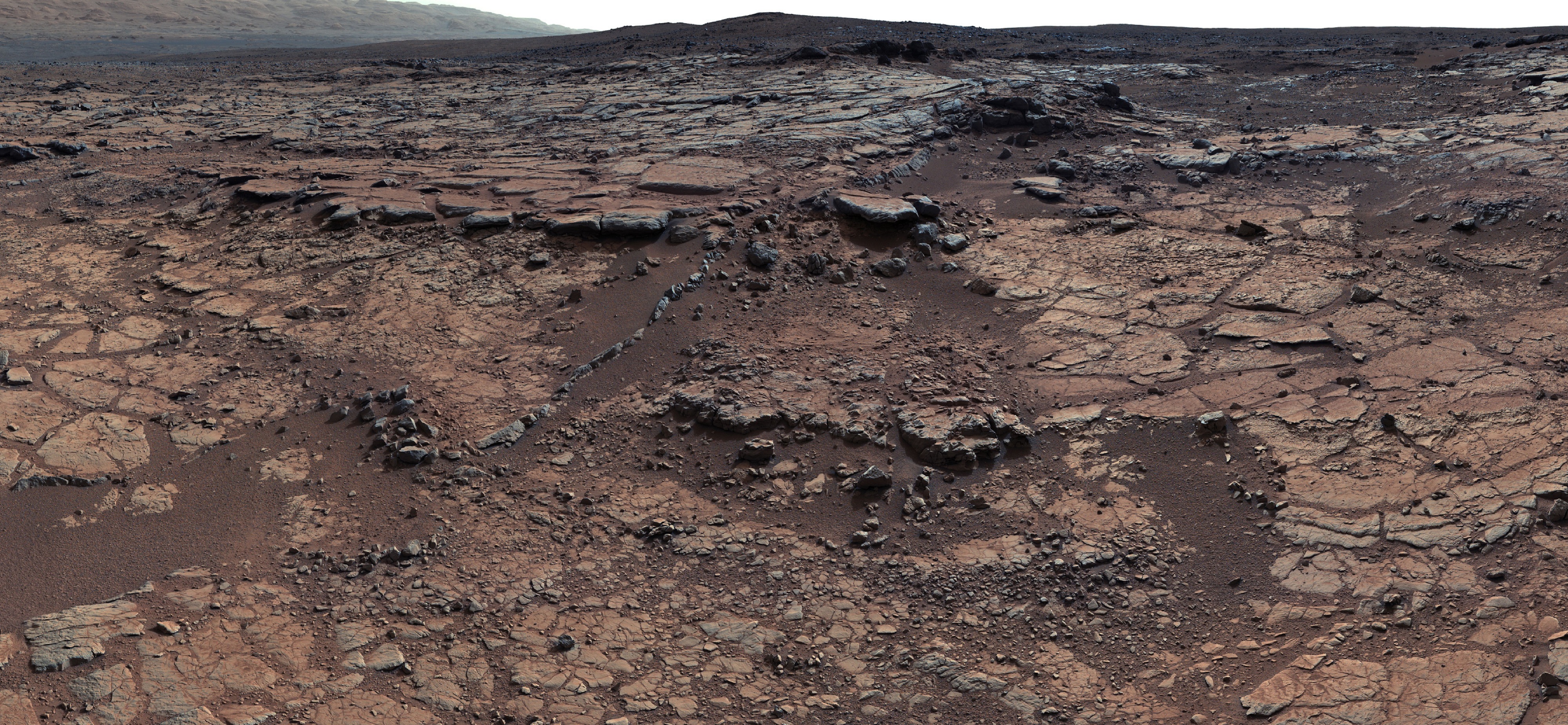 Imagen tomada por Curiosity del Gillespie Lake Member, en el valle Paz de Marte. Imagen:  NASA/JPL-Caltech/MSSS. Fuente: UCM.