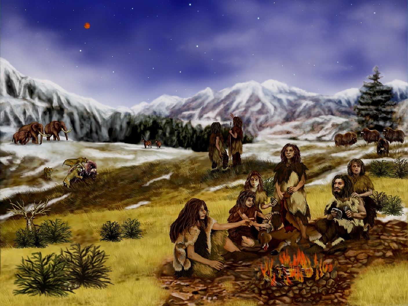 Neandertales. Fuente: Pixabay.