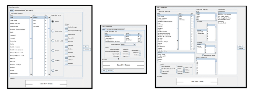 Diferentes versiones de una interfaz, según característica de cada usuario. Universidad de Washington.
