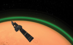 Un resplandor verde rodea a la atmósfera de Marte