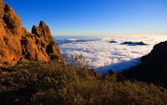 Mar de nubes en la Caldera de Tirajana. Pixabay.com Mar de nubes en la Caldera de Tirajana. Pixabay.com