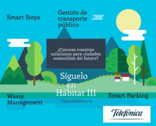 Telefónica participa en Hábitat III con sus soluciones de sostenibilidad en ciudades inteligentes