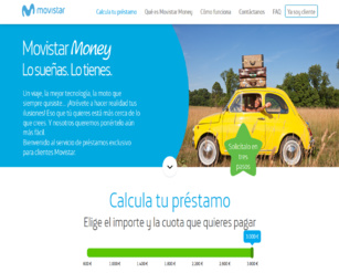 Movistar lanza Movistar Money, un servicio de préstamo al consumo para sus clientes en España Movistar lanza Movistar Money, un servicio de préstamo al consumo para sus clientes en España