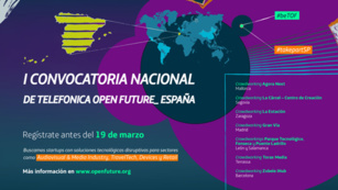 La I convocatoria nacional de Telefónica Open Future_ España busca startups disruptivas que revolucionen la industria tradicional