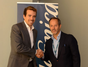 Joel Vicient, CEO y fundador de Captio, y Fernando Abella, Director Telefónica Digital España. Joel Vicient, CEO y fundador de Captio, y Fernando Abella, Director Telefónica Digital España.