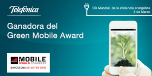 Telefónica gana el Green Mobile Award Telefónica gana el Green Mobile Award