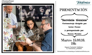 Mañana se presenta "Servicio técnico", el nuevo cortometraje de Javier Fesser Mañana se presenta "Servicio técnico", el nuevo cortometraje de Javier Fesser