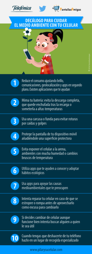 Día de Internet: Telefónica y PantallasAmigas lanzan un decálogo para cuidar el medio ambiente al usar el móvil Día de Internet: Telefónica y PantallasAmigas lanzan un decálogo para cuidar el medio ambiente al usar el móvil