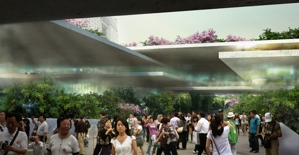 Imagen de uno de los proyectos ganadores Proyecto de renovación para la estación de Hangzhou Imagen de uno de los proyectos ganadores Proyecto de renovación para la estación de Hangzhou